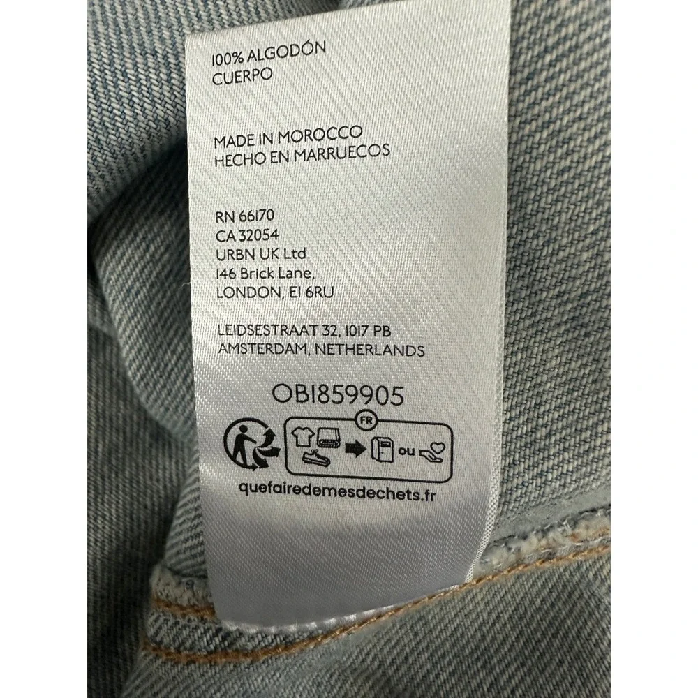 We The Free Free People Women Cotton High Roller V-Neck Shortall size Medium - Picture 6 of 6